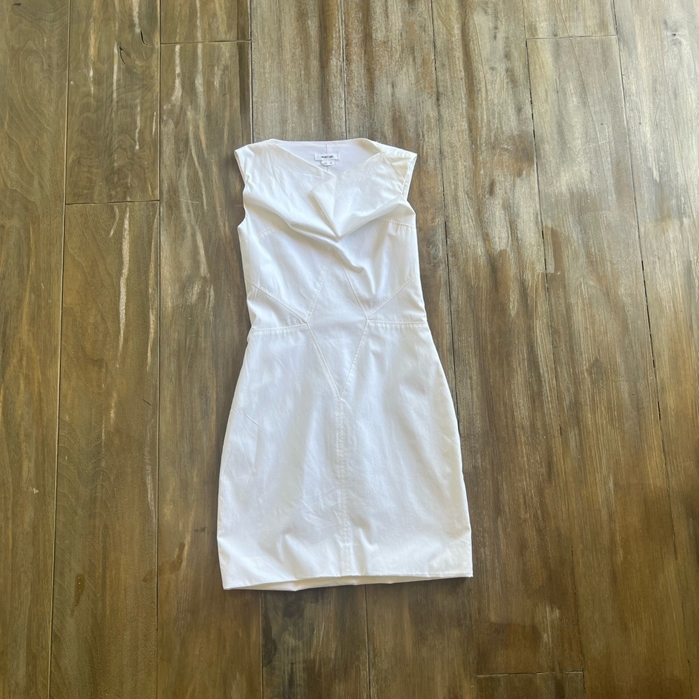 White helmut lang dress